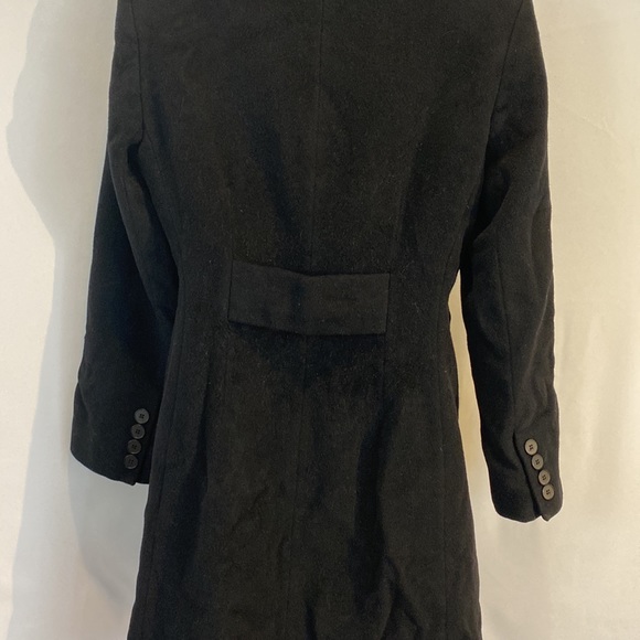 Anne Klein thigh length wool and cashmere pea coat in black size 6P 6 petite - Picture 15 of 16